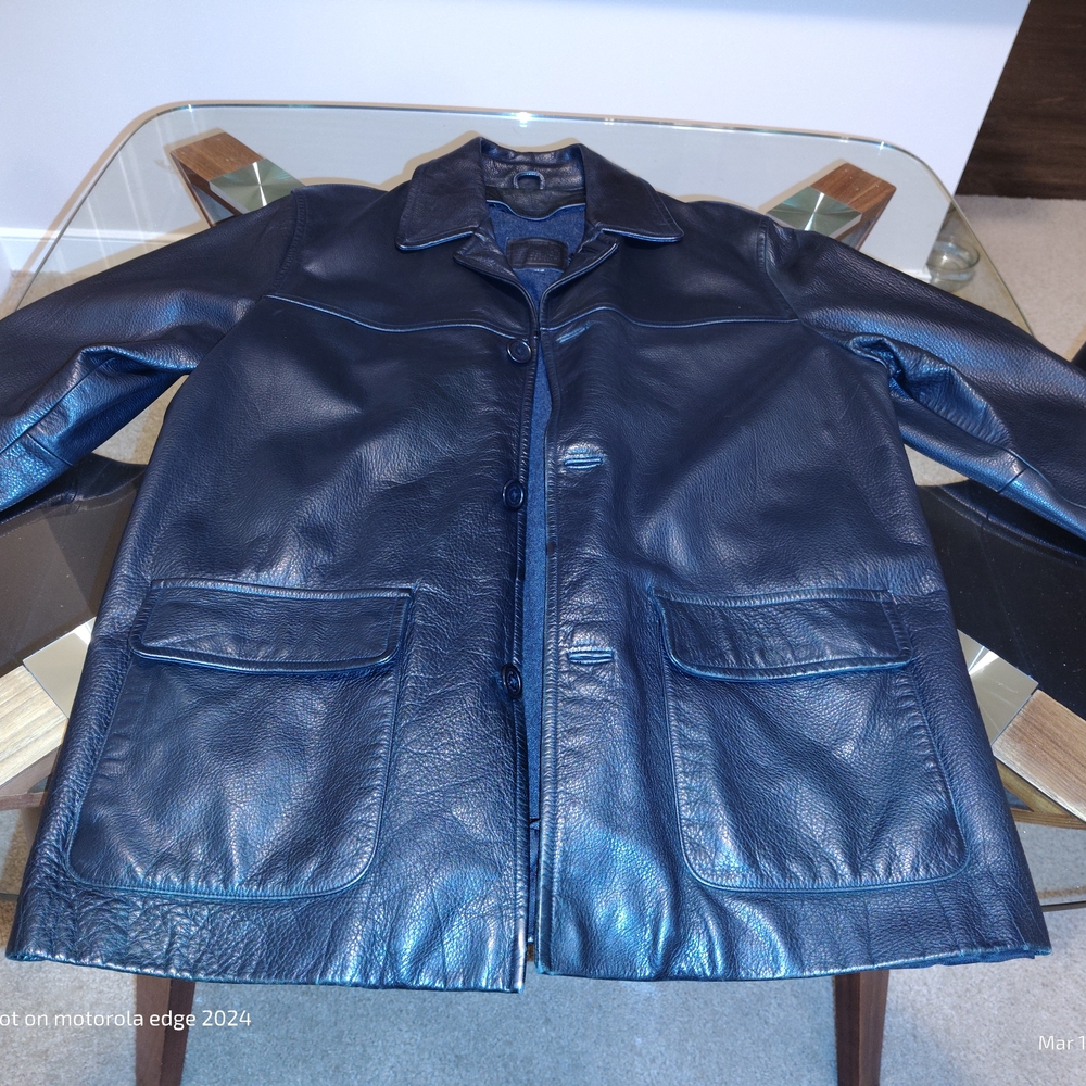 Men's Black Leather Jacket